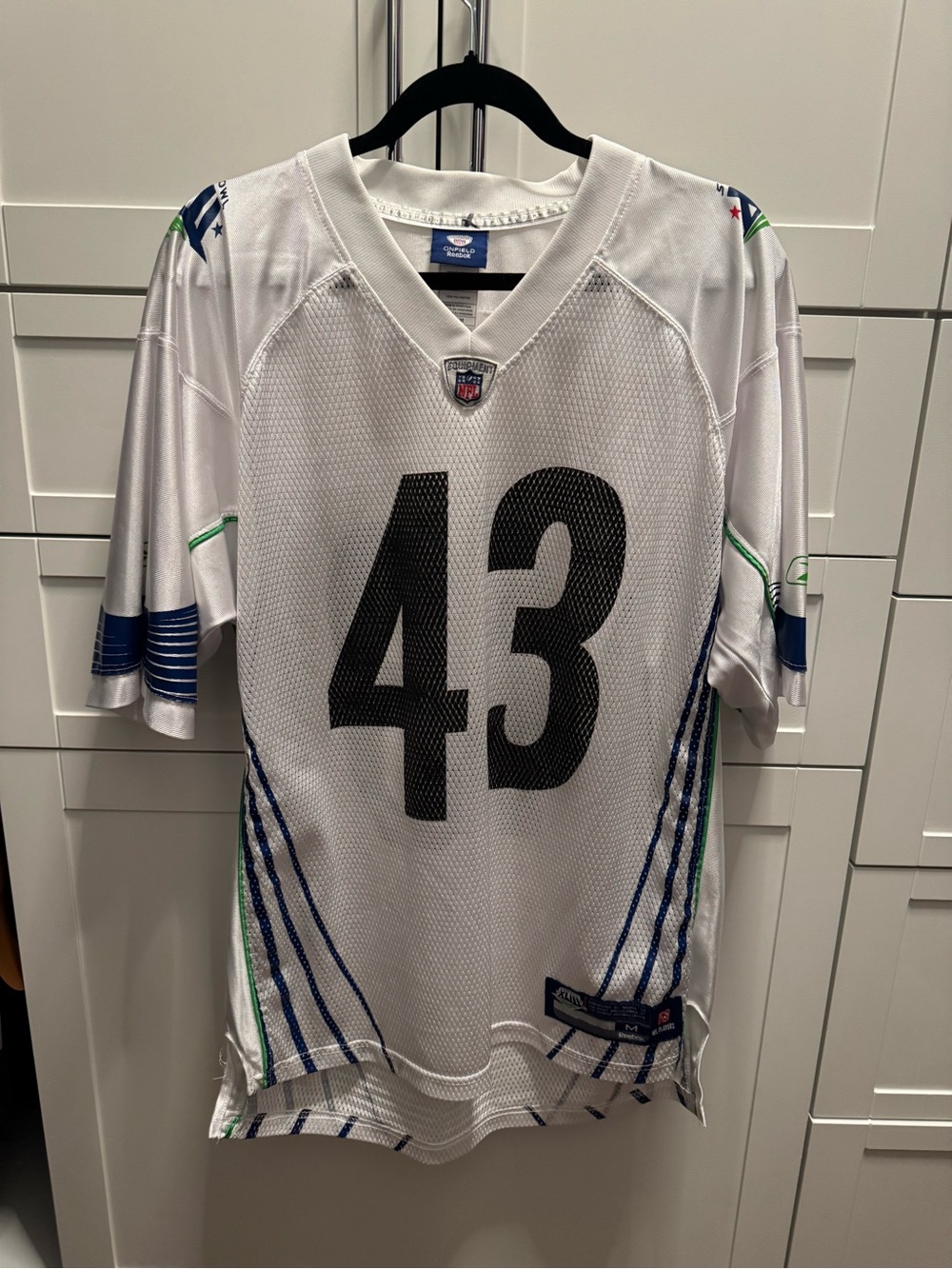 RARE Troy Polamalu #43 Steelers Super Bowl XLIII Reebok Jersey Men’s Medium NFL